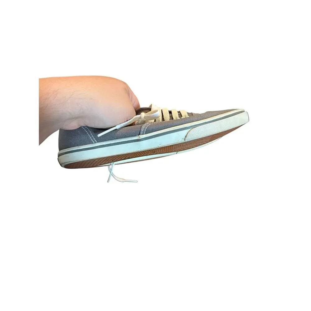 Vans Authentic Gray Canvas Sneakers Men’s 5.5 Women’s 7 Low Top Shoes